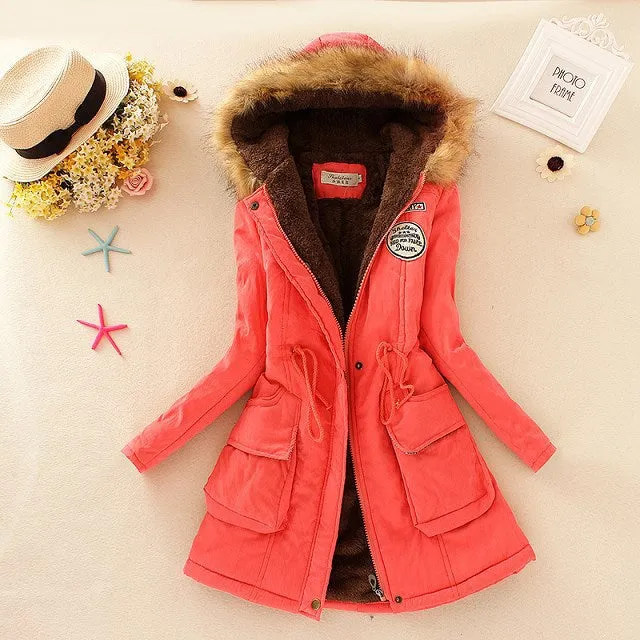 2017 New Parkas Female Women Winter Coat Thickening Cotton Winter Jacket Womens Outwear Parkas for Women Winter