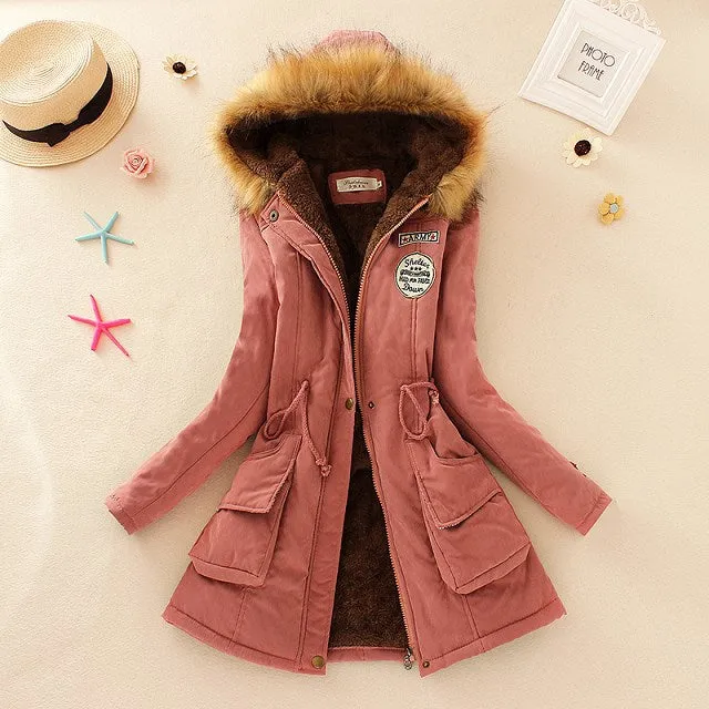 2017 New Parkas Female Women Winter Coat Thickening Cotton Winter Jacket Womens Outwear Parkas for Women Winter