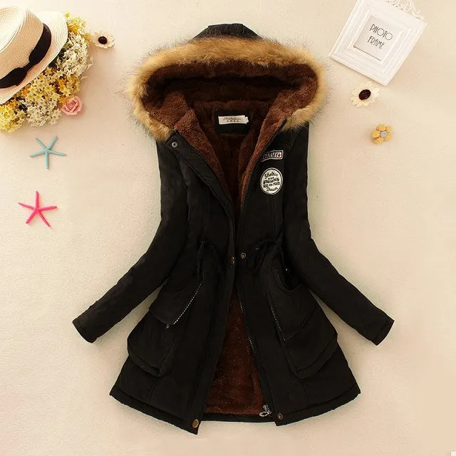 2017 New Parkas Female Women Winter Coat Thickening Cotton Winter Jacket Womens Outwear Parkas for Women Winter