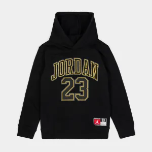 23 Fleece Pullover Grade School Hoodie (Black/Gold)