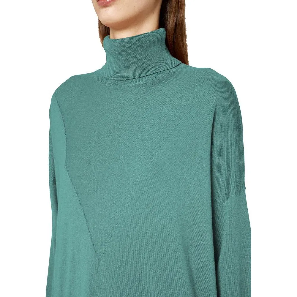 Alpha Studio Green Silk Sweater