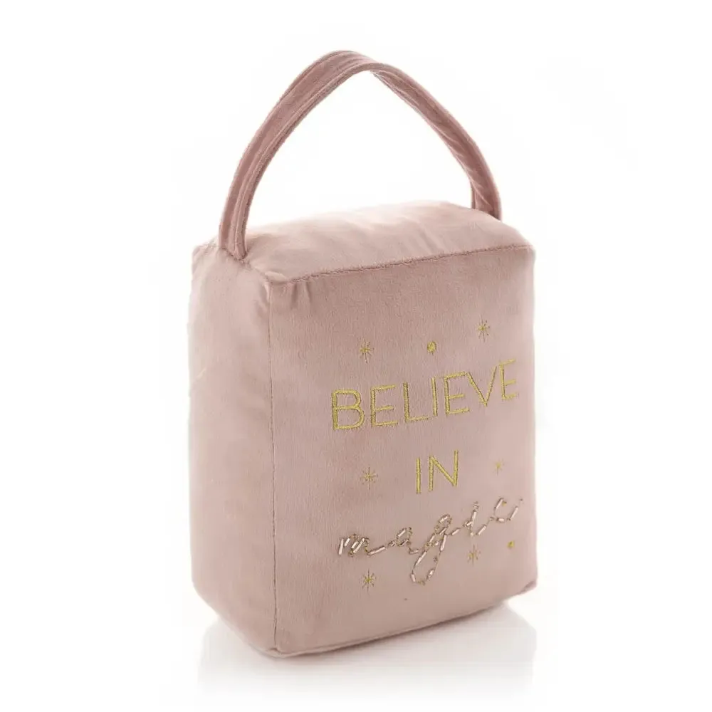 Believe In The Magic Pink & Gold Doorstop