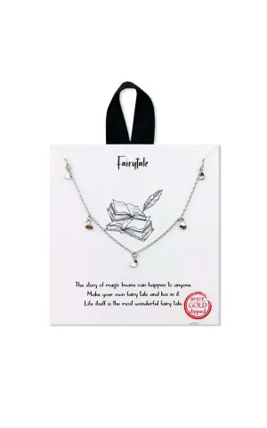 BJNA021RH Rhodium "Fairy-tale" Pendant Necklace