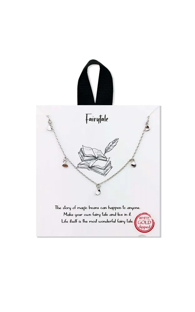 BJNA021RH Rhodium "Fairy-tale" Pendant Necklace