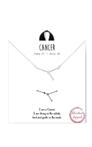 BJNA100CANRH "Cancer"  Zodiac Sign Necklace