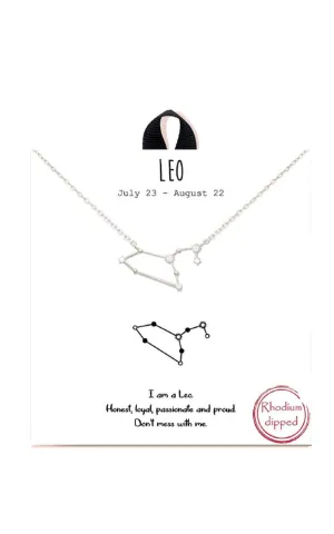 BJNA100LEORH "Leo"  Zodiac Sign Necklace