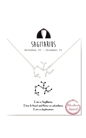 BJNA100SAGRH "Sagittarius"  Zodiac Sign Necklace