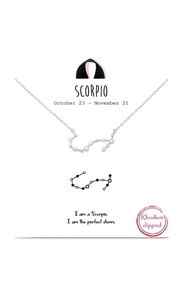 BJNA100SCORH "Scorpio"  Zodiac Sign Necklace