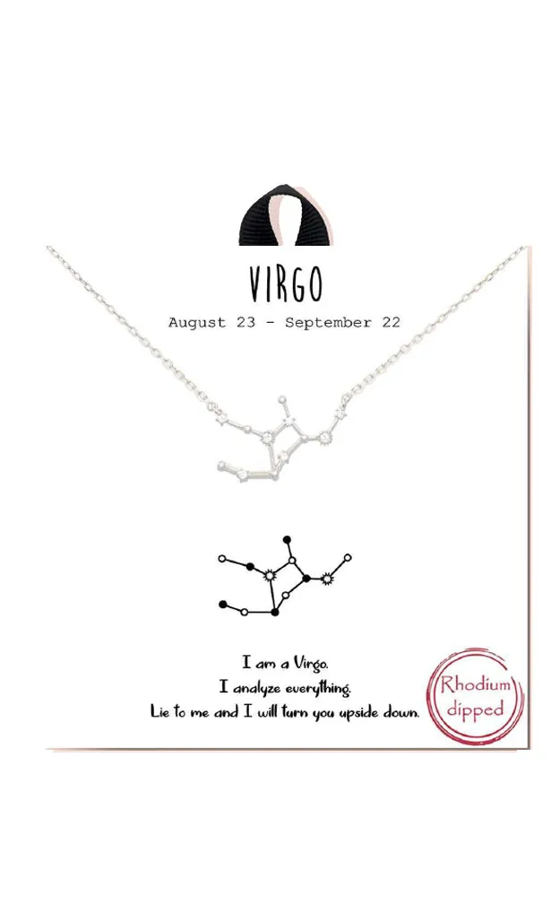 BJNA100VIRRH "Virgo"  Zodiac Sign Necklace