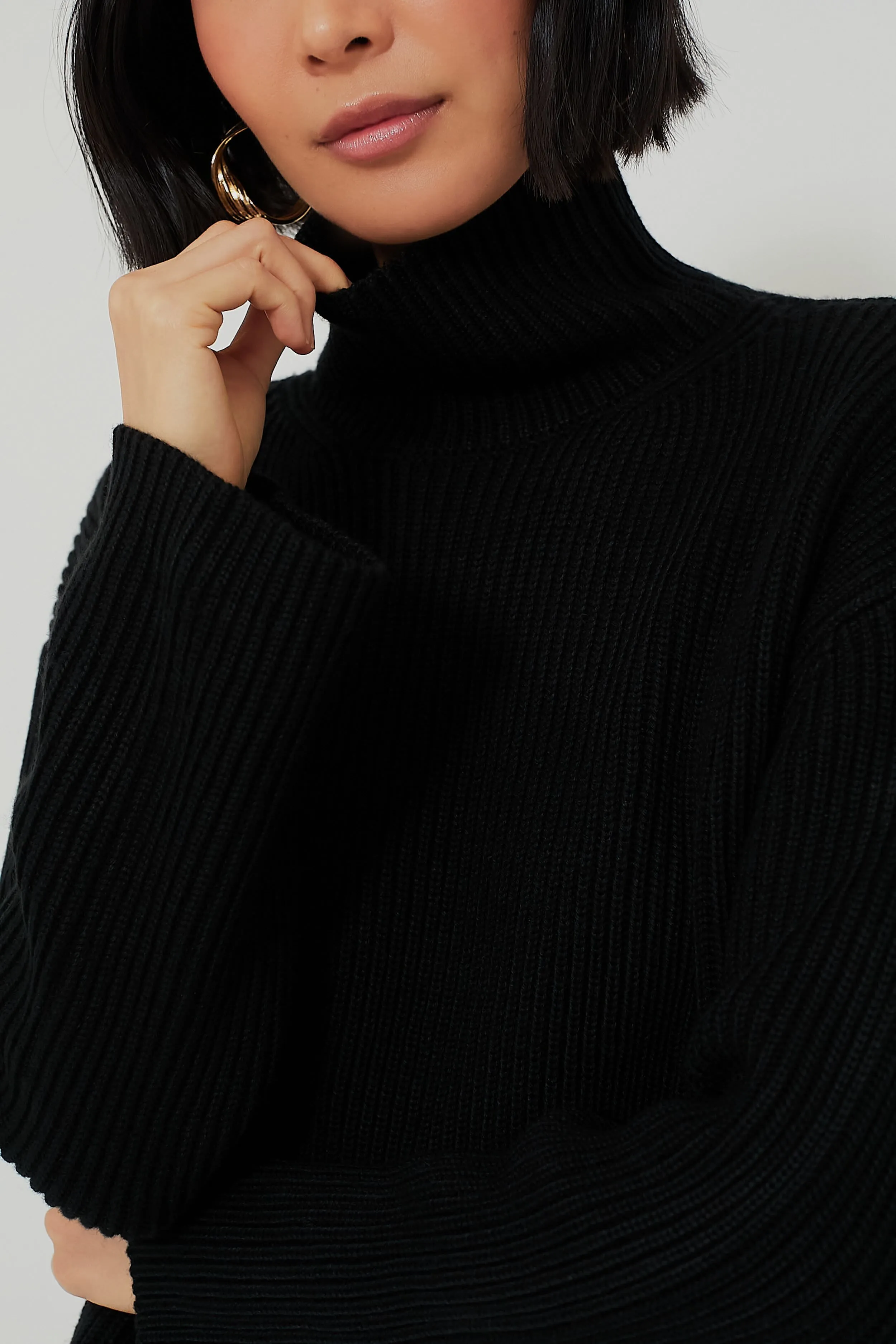 Black Knit Helen Sweater