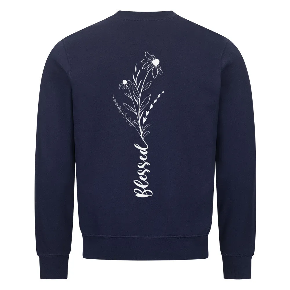 Blessed Flower Sweatshirt BackPrint