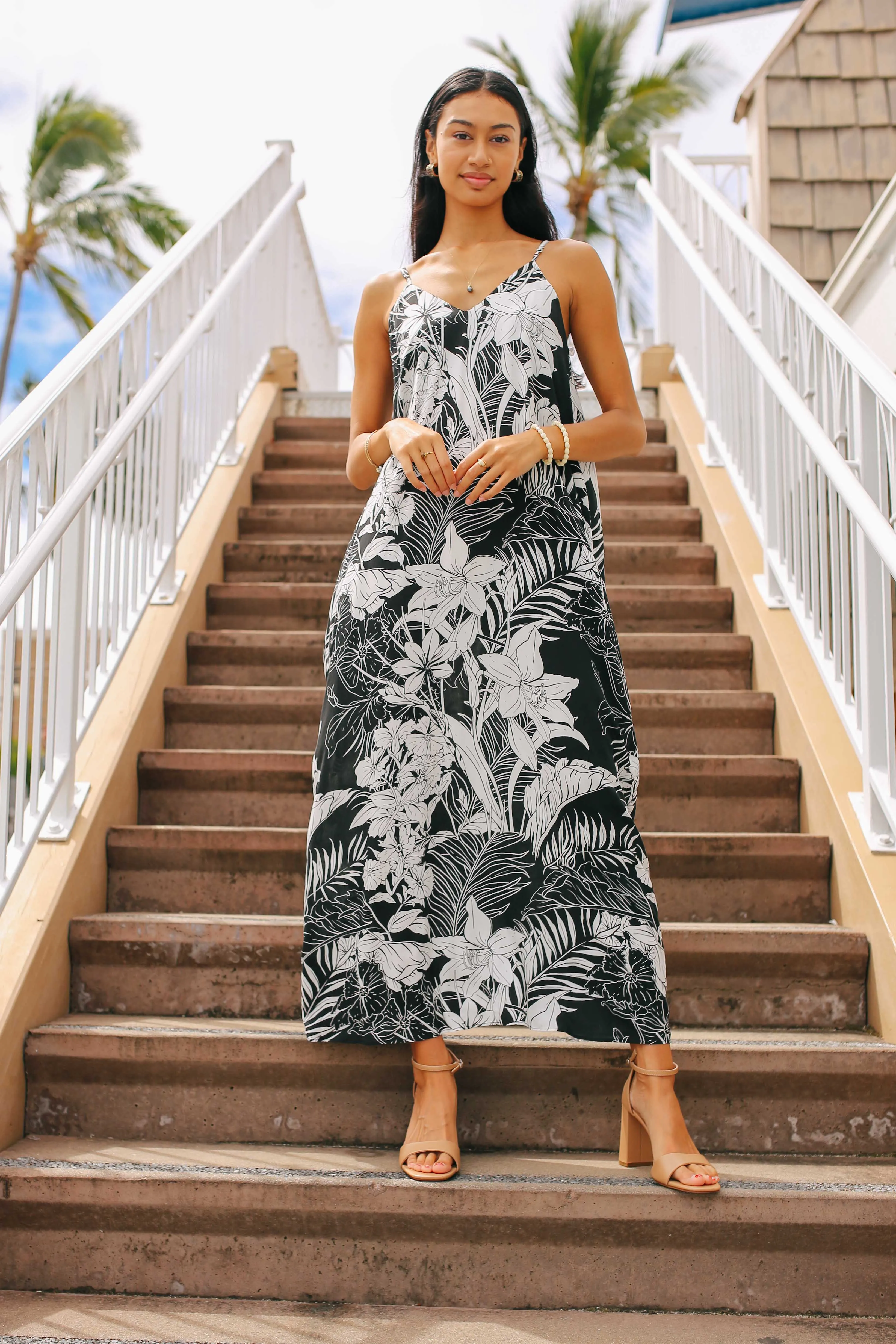 Botanical Print Pocket Maxi