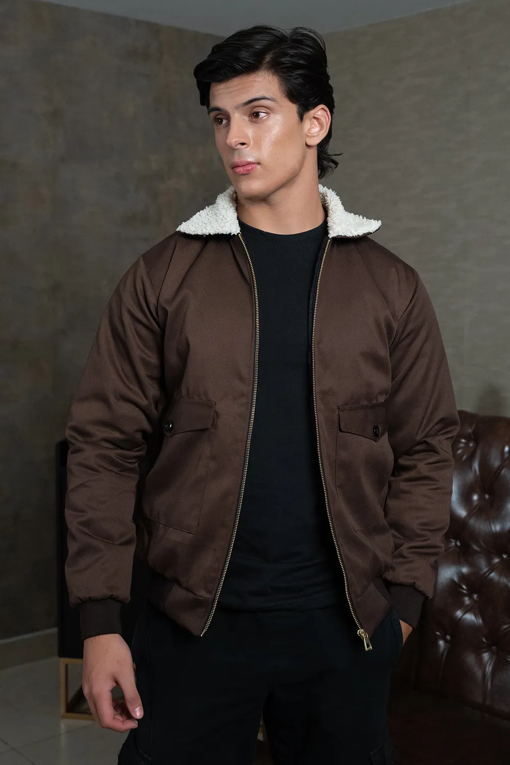 Brown Sherpa Jacket