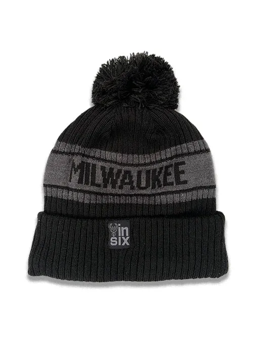 Bucks In Six x New Era Cuff City Block Milwaukee Bucks Knit Hat