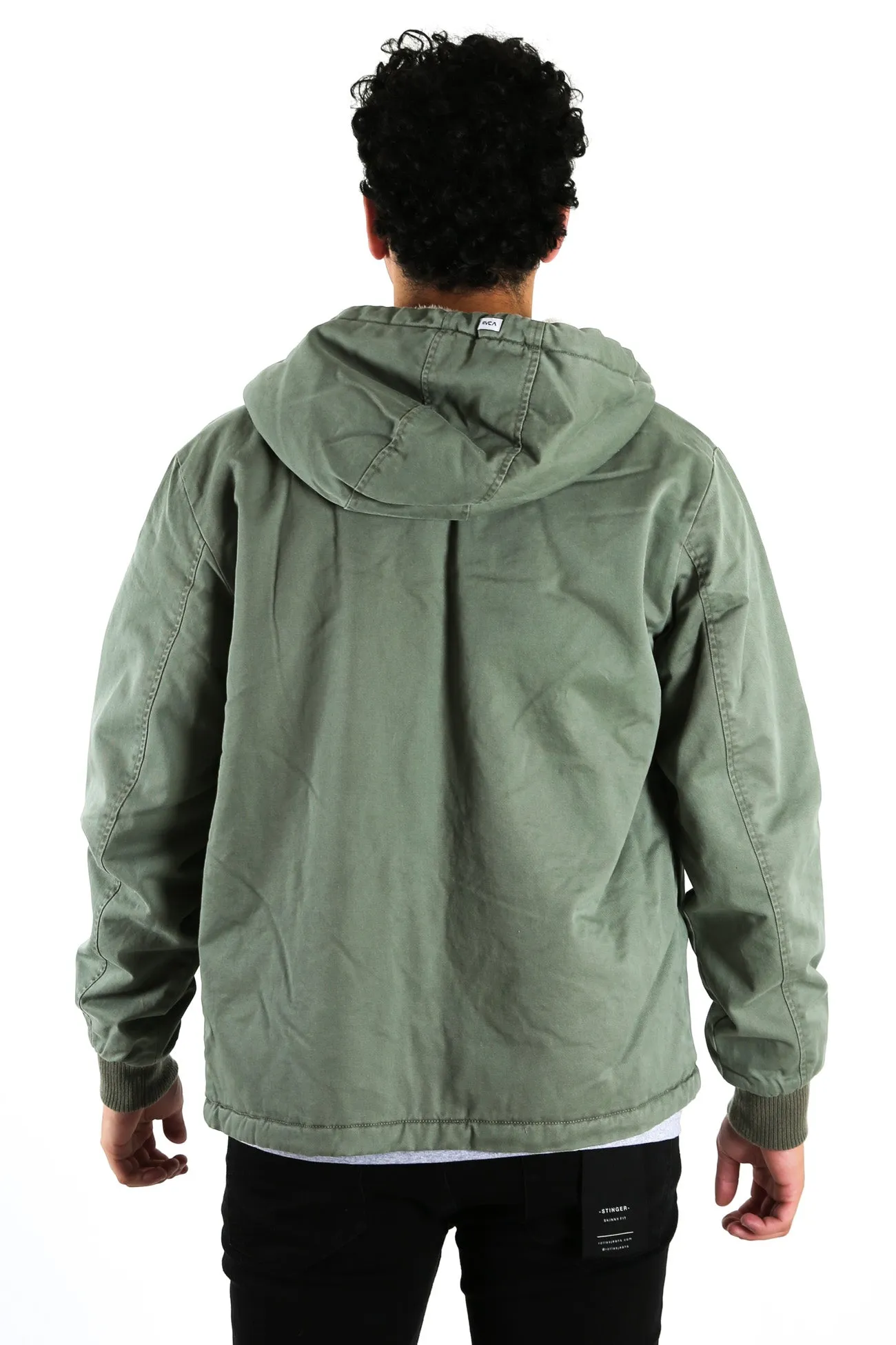 Cali Hooded Sherpa Jacket Sequoia Green