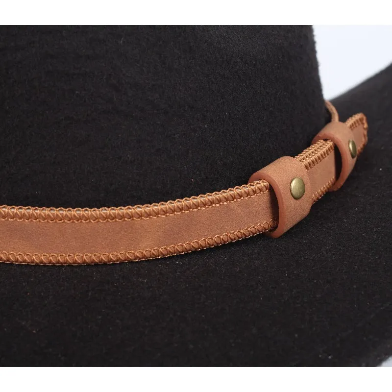 Camel Leather Hat Bands