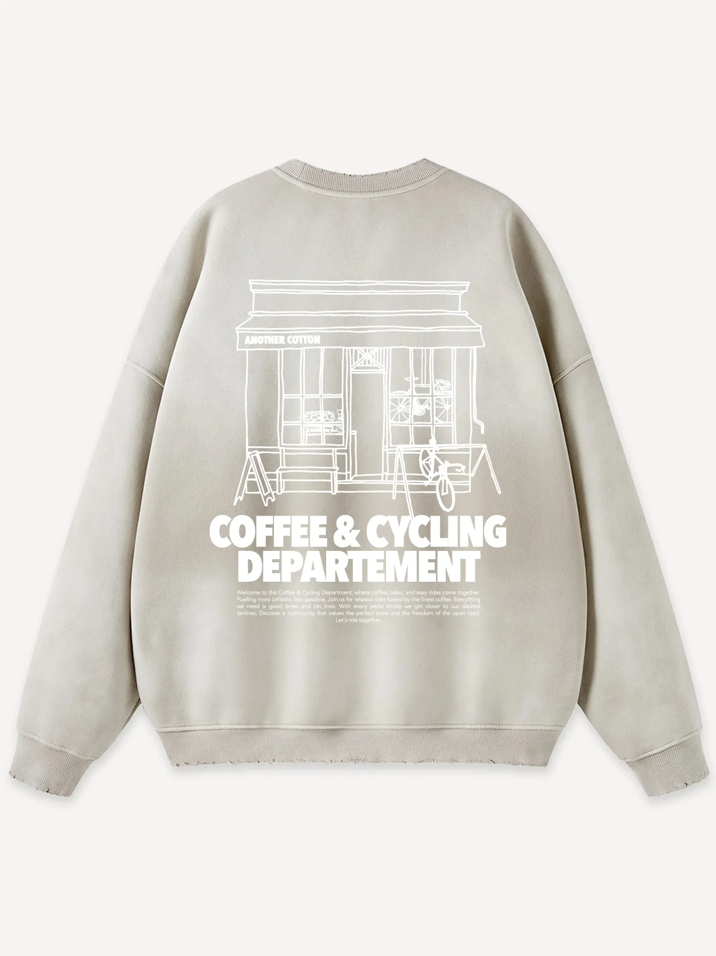 Coffee & Cycling Oversized Sweatshirt