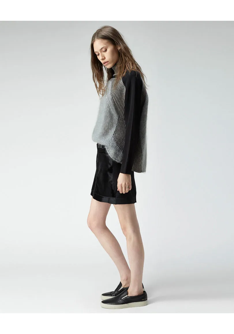 Colorblock Knit Turtleneck