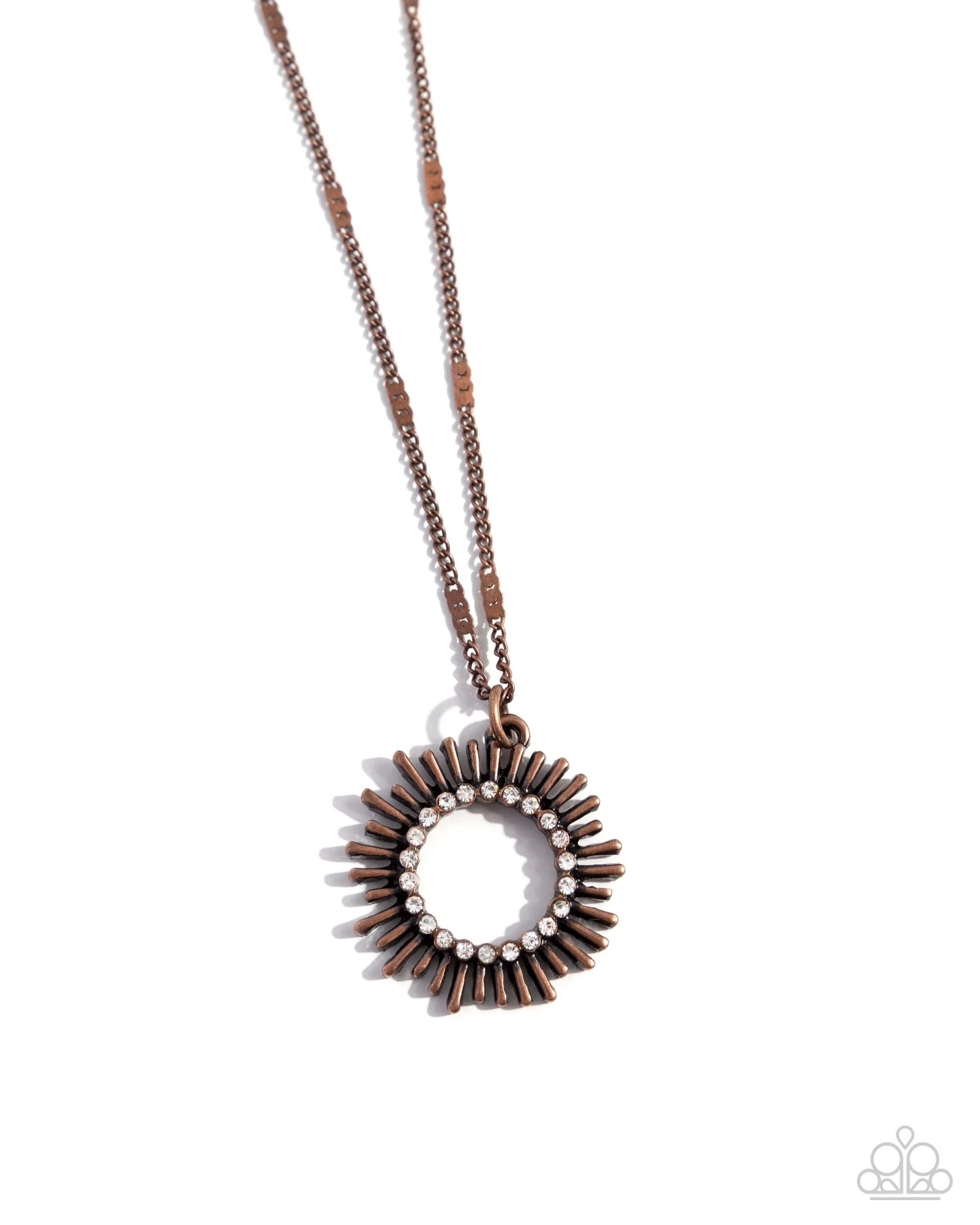 Complete Look - Copper sunburst Necklaces