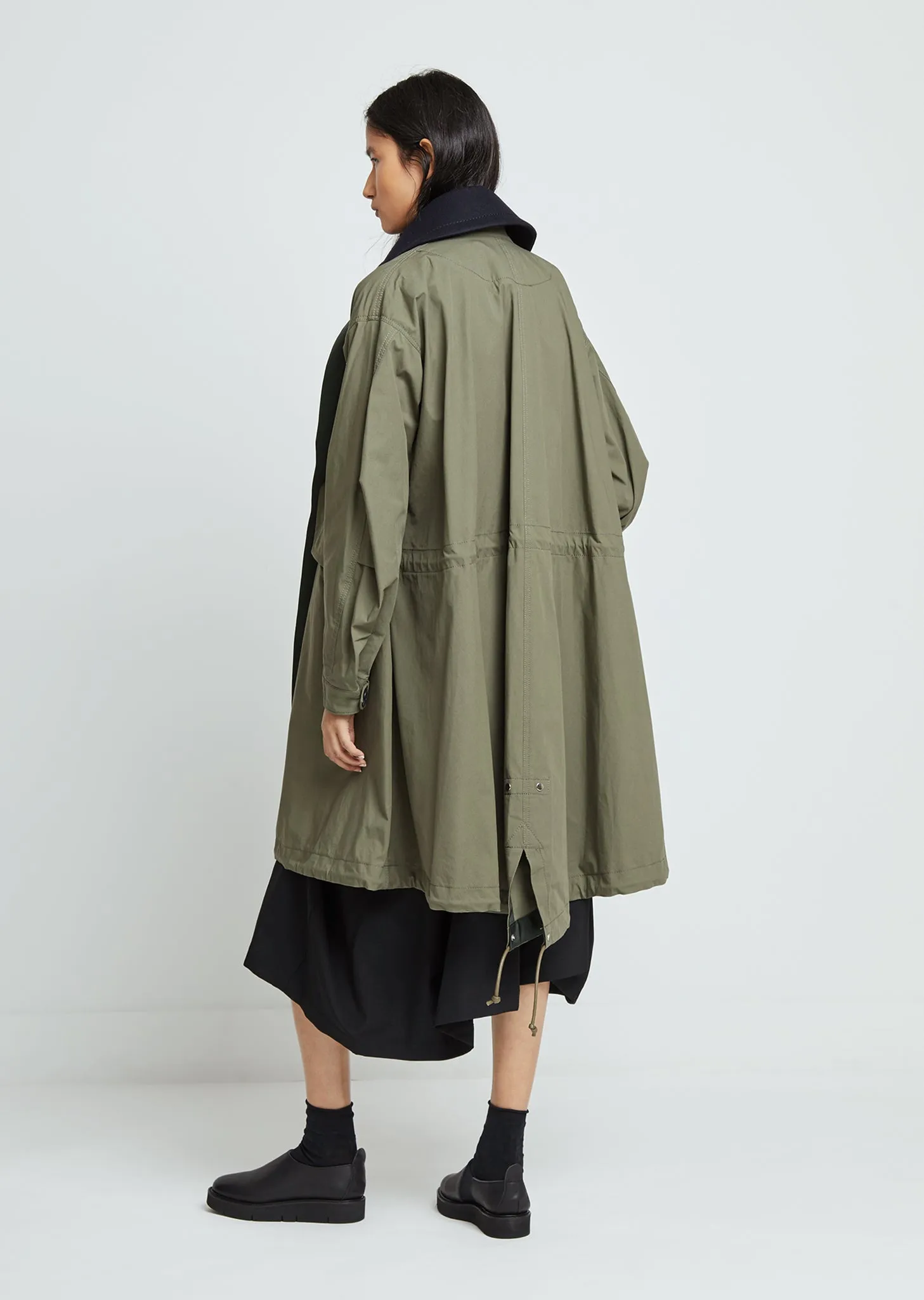 Cotton Nylon Oxford Coat