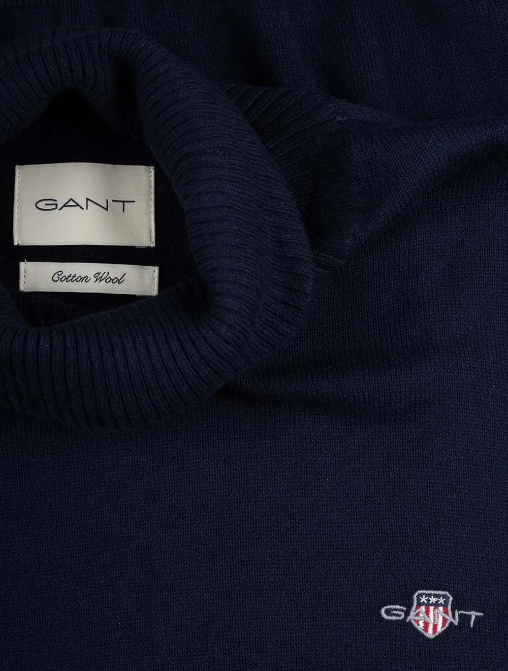 Cotton Wool Rollneck Evening Blue