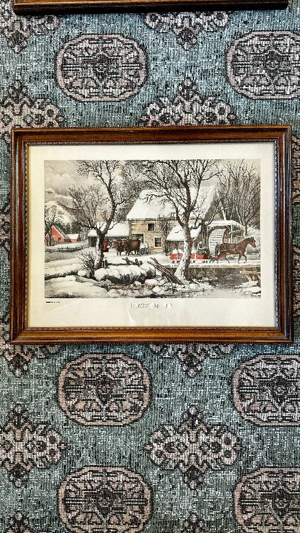 Currier and Ives Prints - 2 available, Frozen up or Winter Pastime