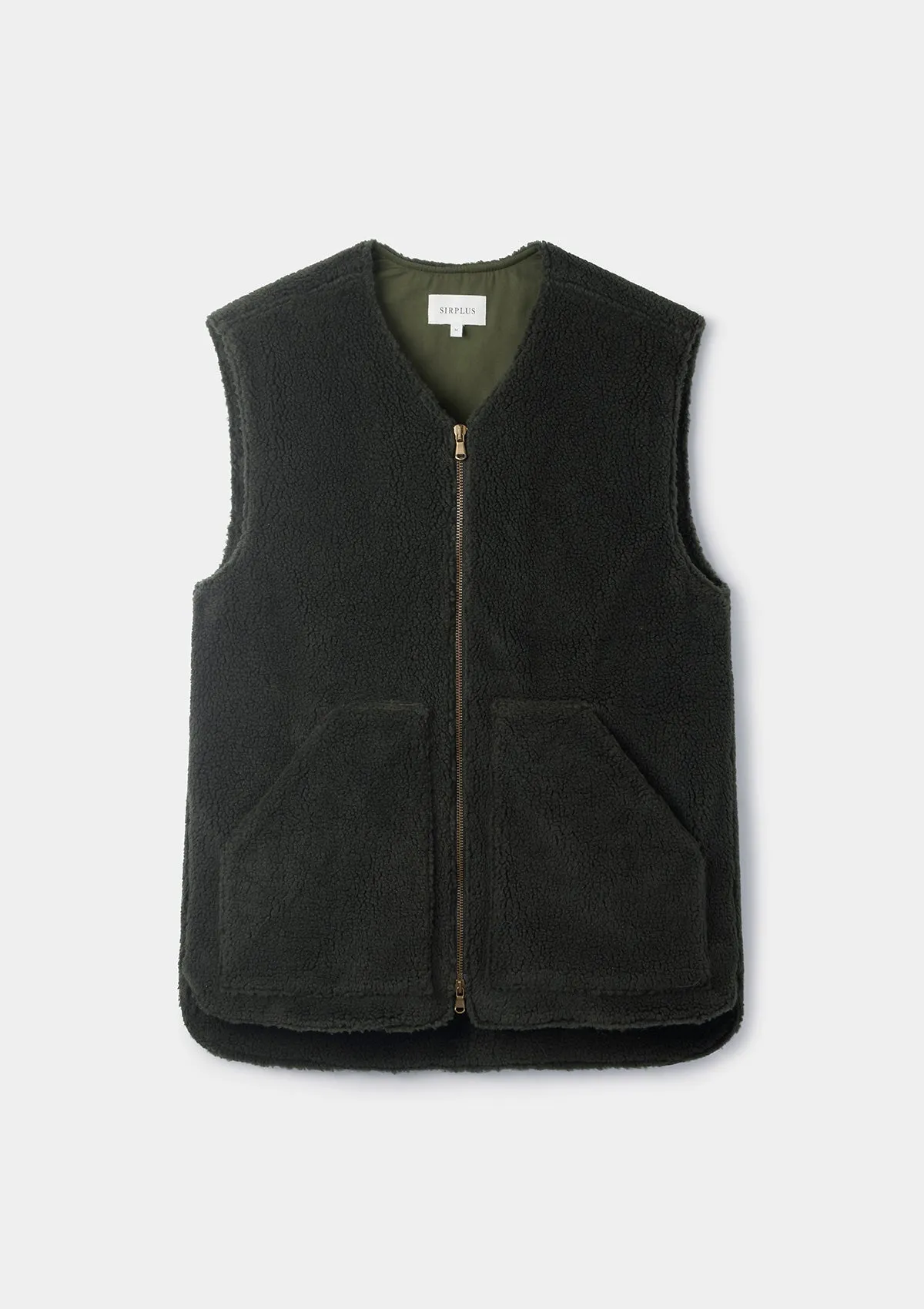 Dark Green Teddy Gilet