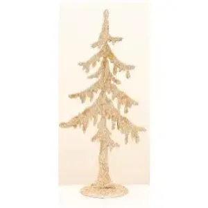 Enchante Champagne Gold Glitter Silhouette Tree 30cm