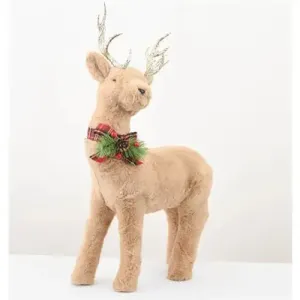 Enchante Festive Fur Large Standing Reindeer