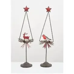 Enchante Joyful Metal Decor Tree 2 Assorted (1 SENT)