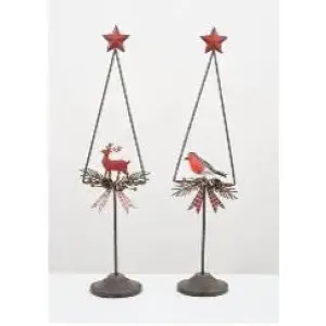 Enchante Joyful Metal Decor Tree 2 Assorted (1 SENT)