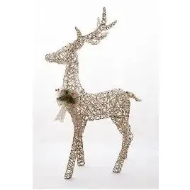 Enchante Natural Sparkle Reindeer With Lights 120cm