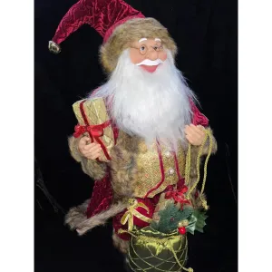 Enchante Olde World Santa Red & Gold 60cm