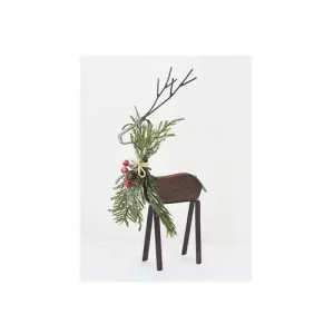 Enchante Twinkle Small Metal & Wooden Reindeer