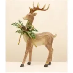 Enchante Winter Wisp Resin Standing Deer 38cm