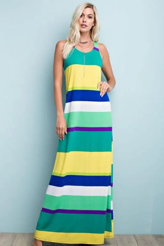 Extra Long Colorful Racerback Maxi