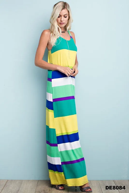 Extra Long Colorful Racerback Maxi