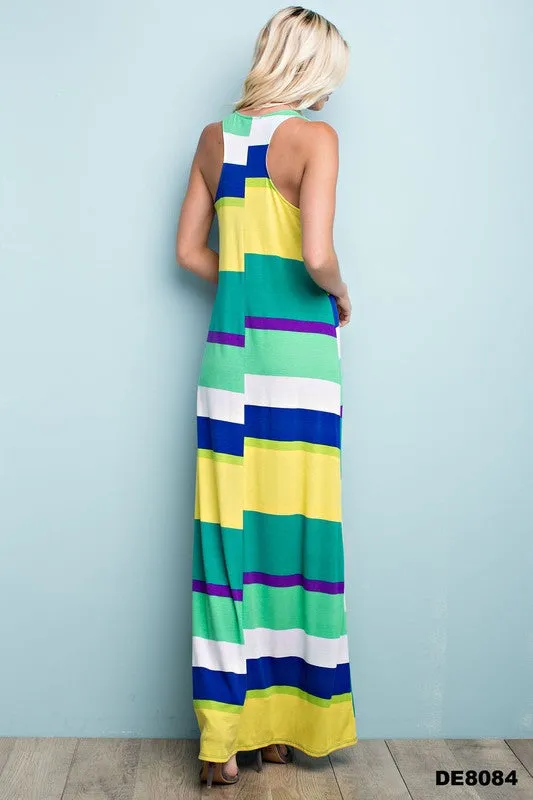 Extra Long Colorful Racerback Maxi