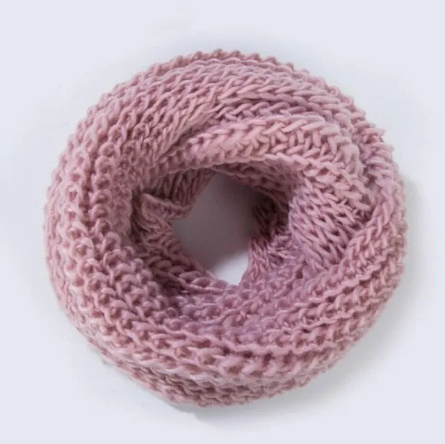 Fashion Collar Knitted Winter Scarf #FS-1