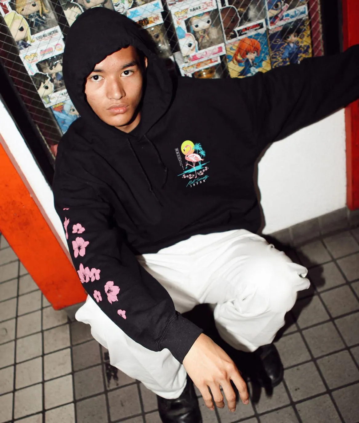 Flamingo Blossom 2.0 Mens Hoodie