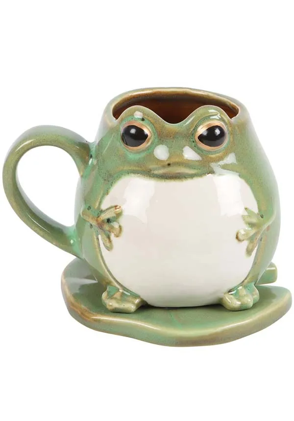 Frog Shaped | MUG AND LILY PAD SAUCER