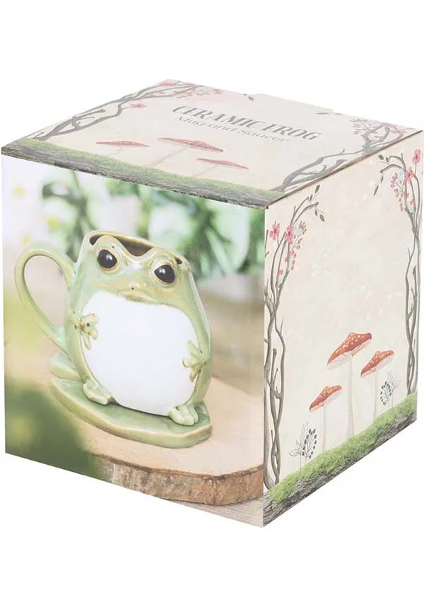 Frog Shaped | MUG AND LILY PAD SAUCER