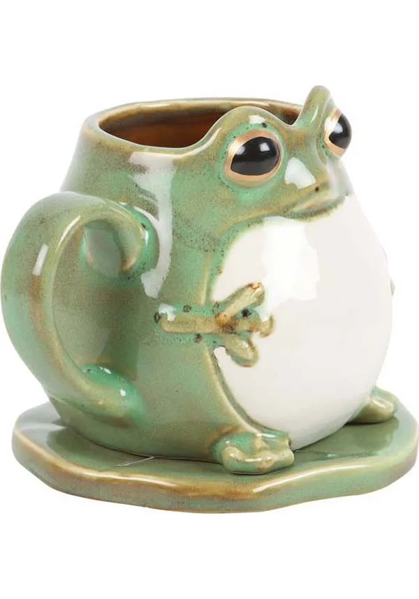 Frog Shaped | MUG AND LILY PAD SAUCER