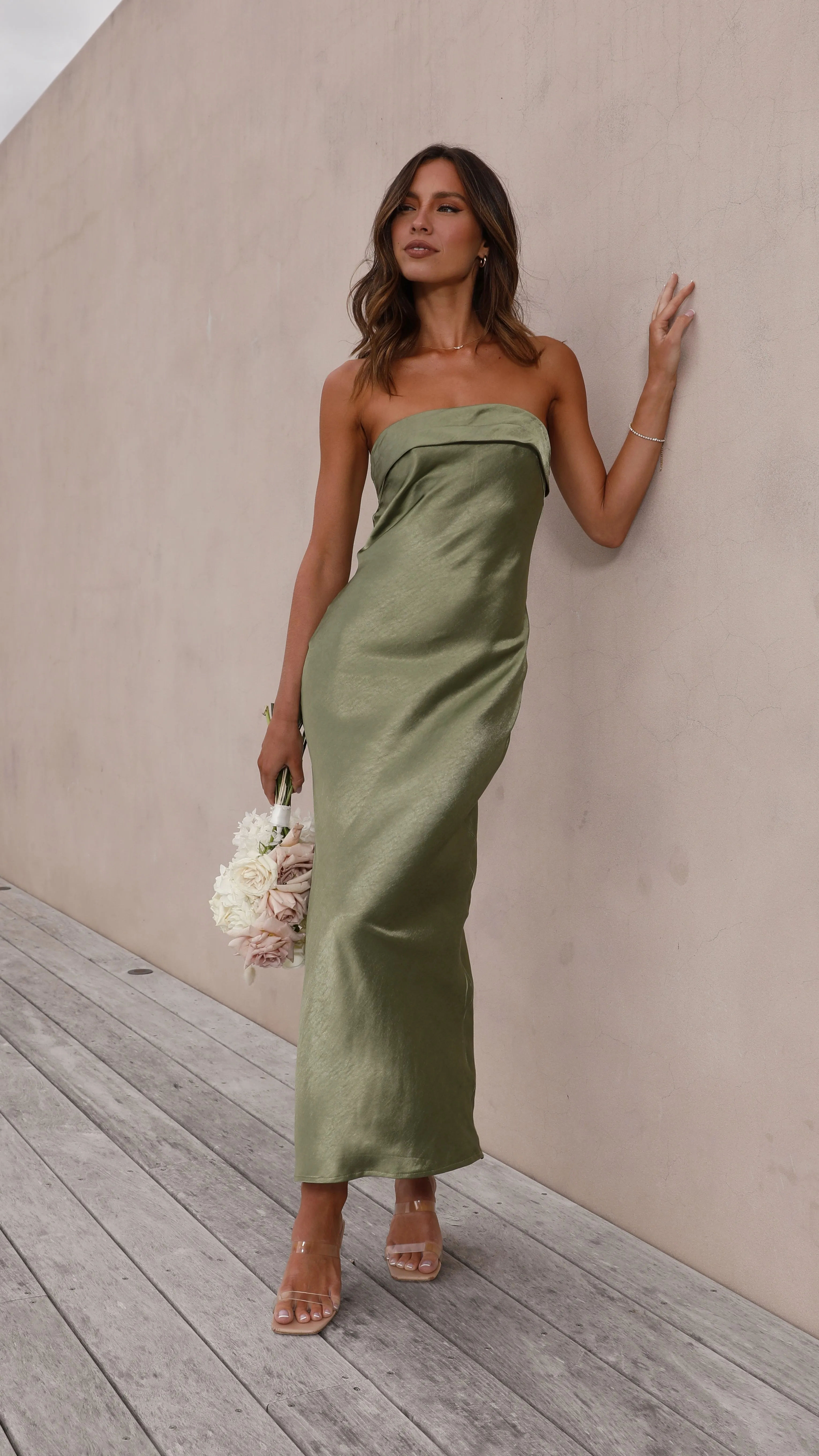 Gisele Maxi Dress - Olive