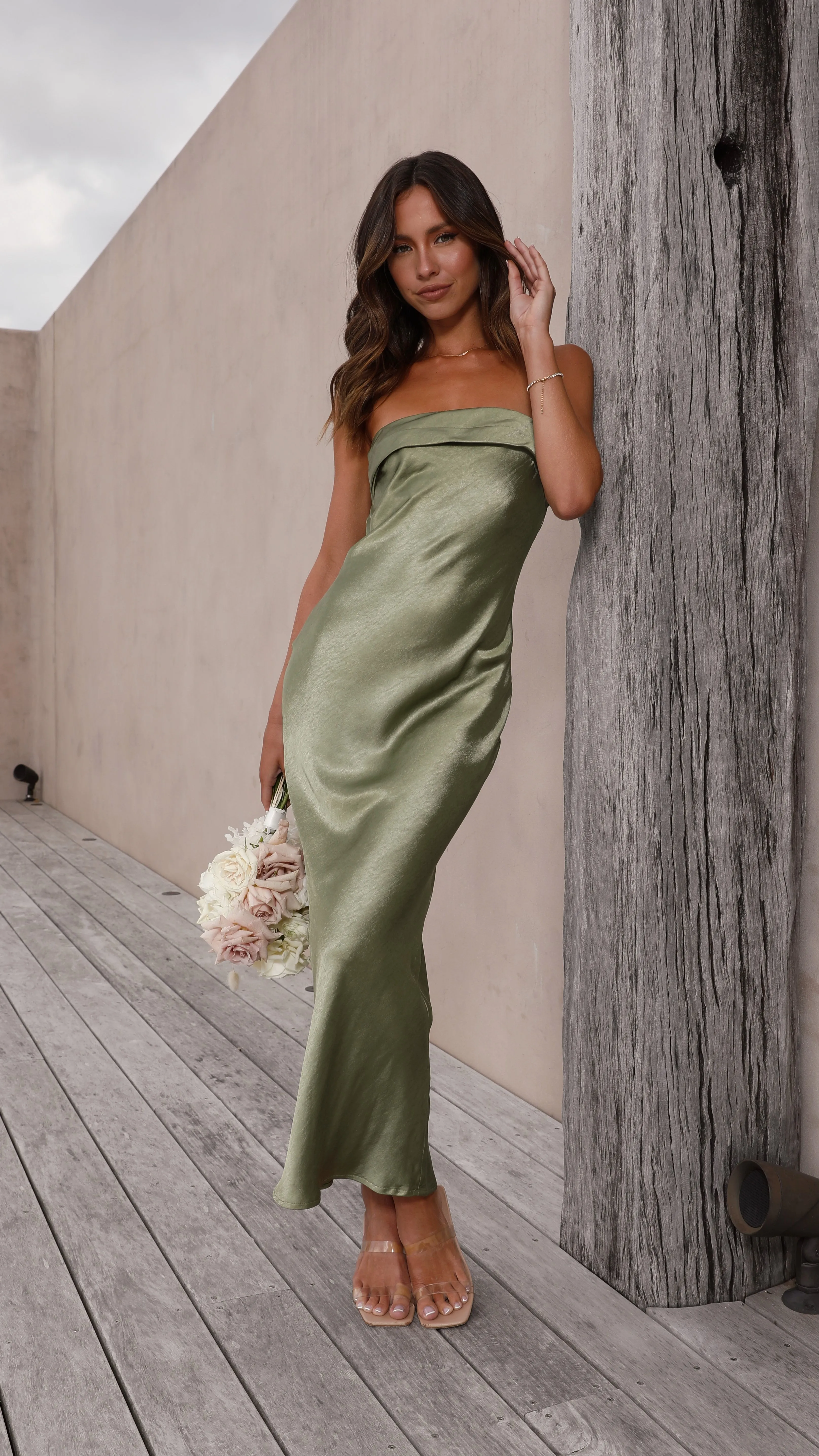 Gisele Maxi Dress - Olive