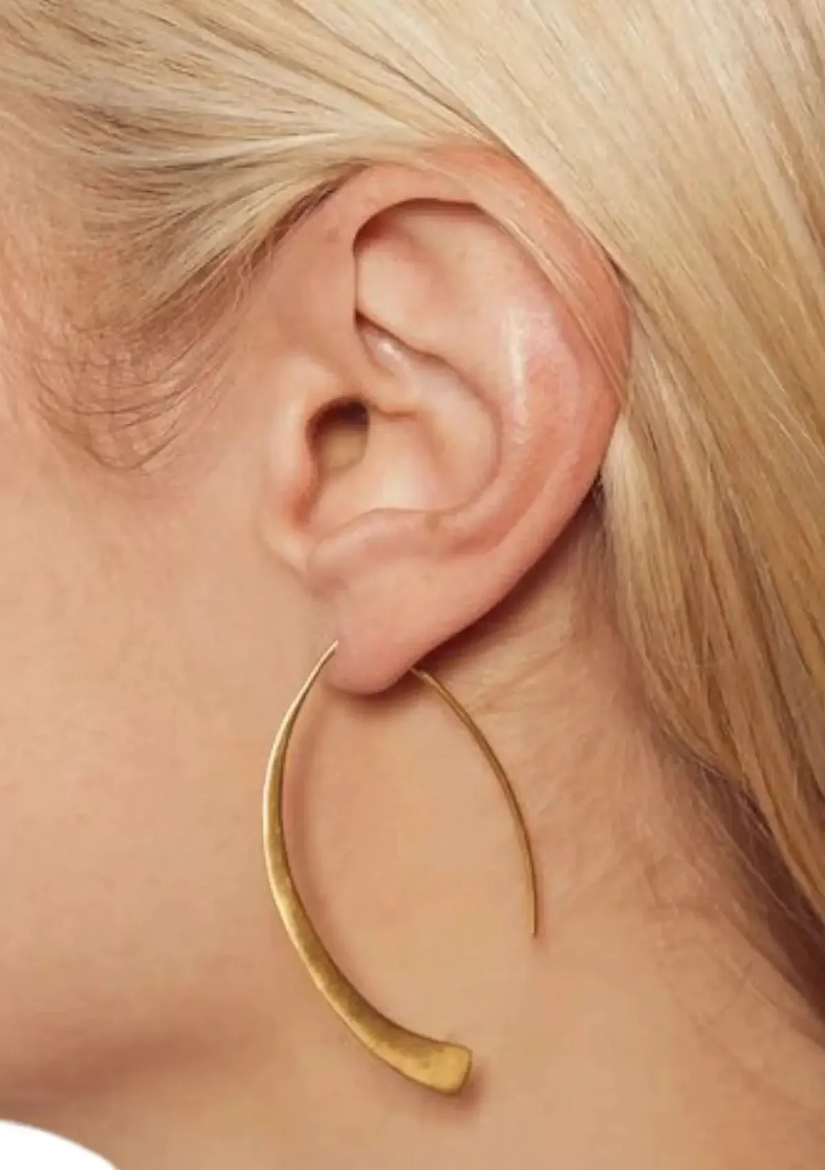 Gold Loop Hoop Earring