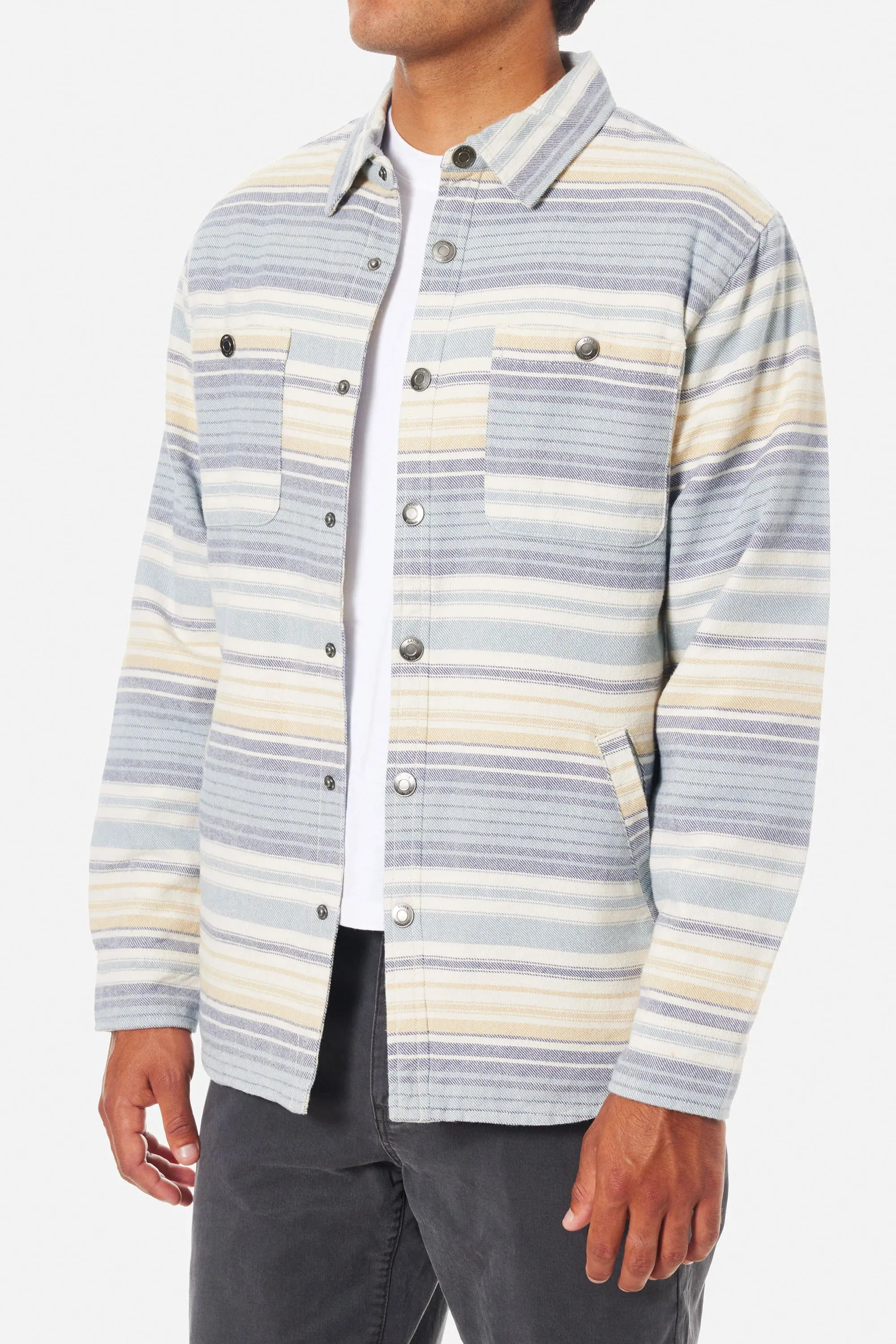 HAROLD STRIPE JACKET - Air Force Blue