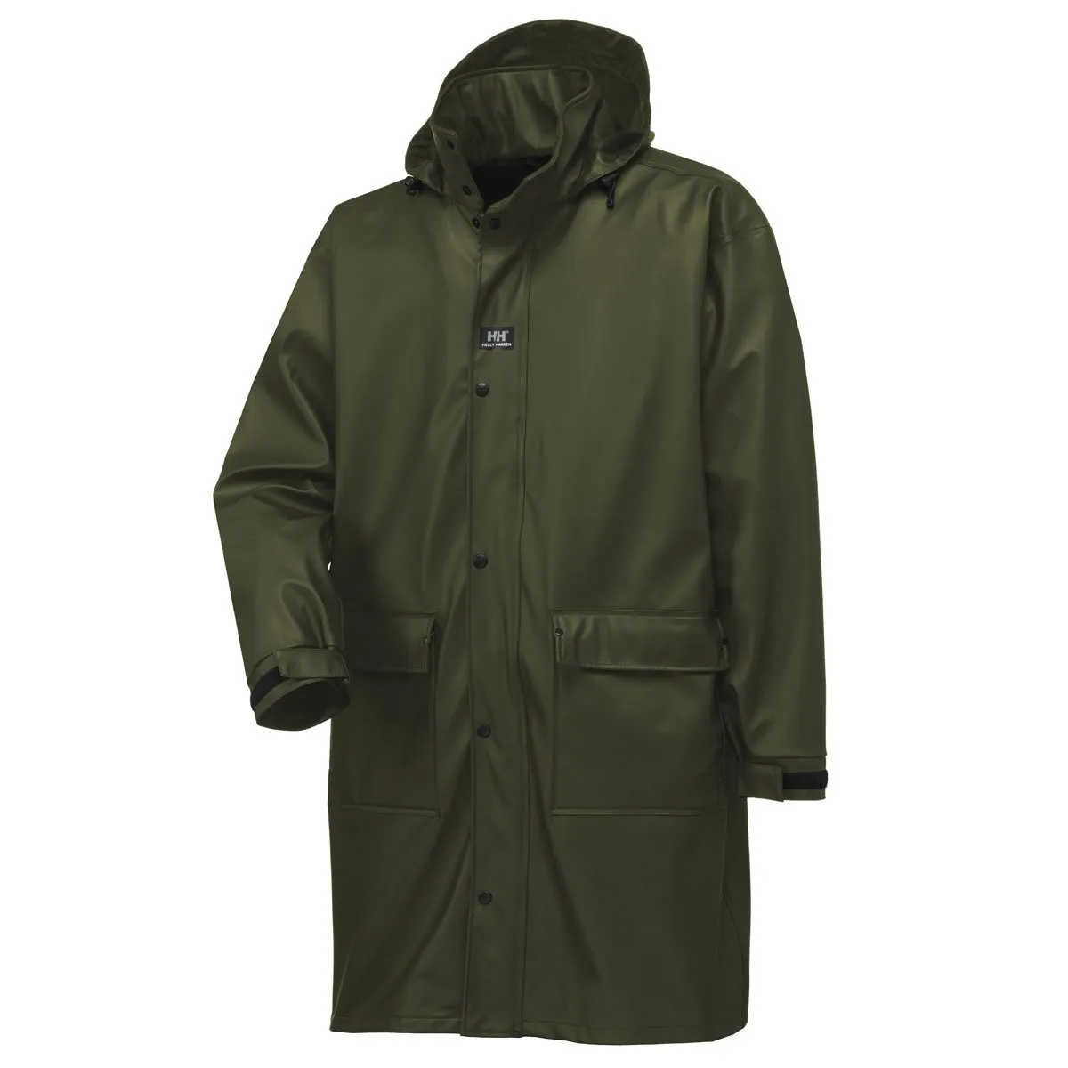 Helly Hansen Men's Green Brown Impertech Long Coat