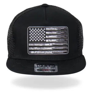 Hot Leathers GSH4004 American Flag Bullets Snap Back Hat