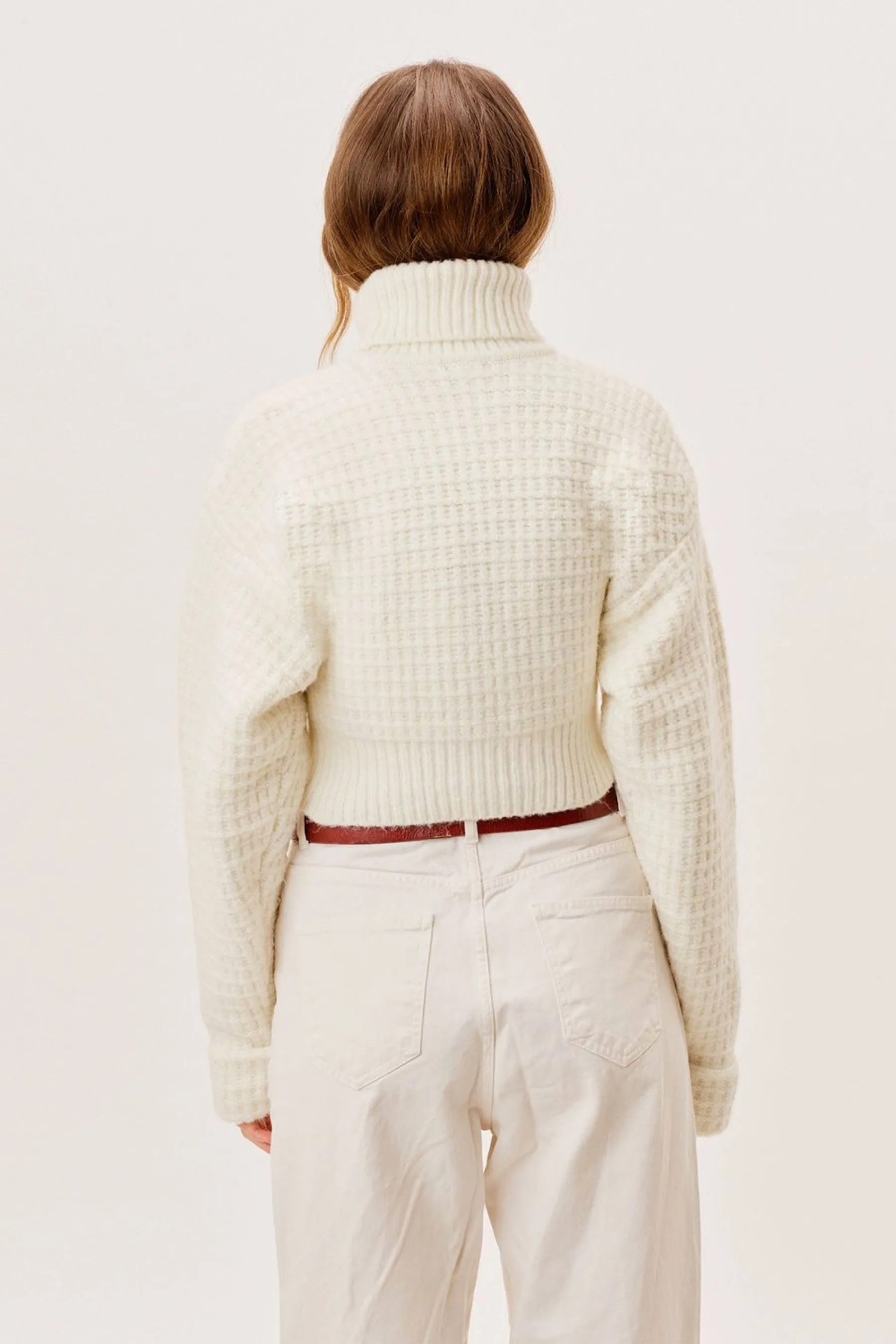 Ivory Madeline Turtleneck Sweater